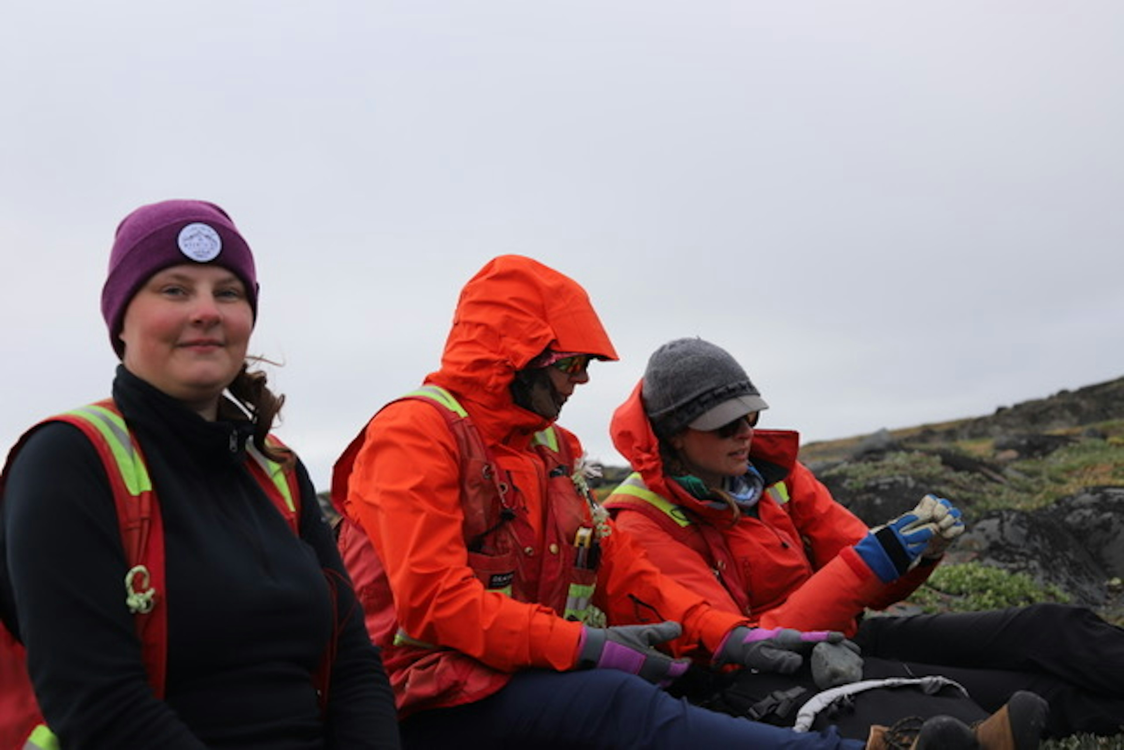 Dr. Partin supervising trainees Belcher Islands, Nunavut